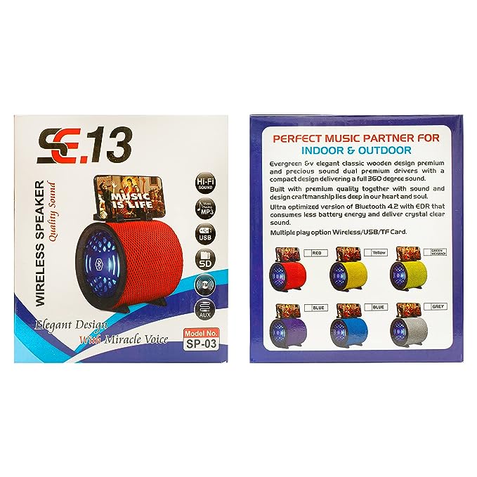 SE.13 Wireless Bluetooth Speaker (SP-03 Wooden Speaker) SE.13 Wireless Bluetooth Speaker (SP-03 Wooden Speaker)
